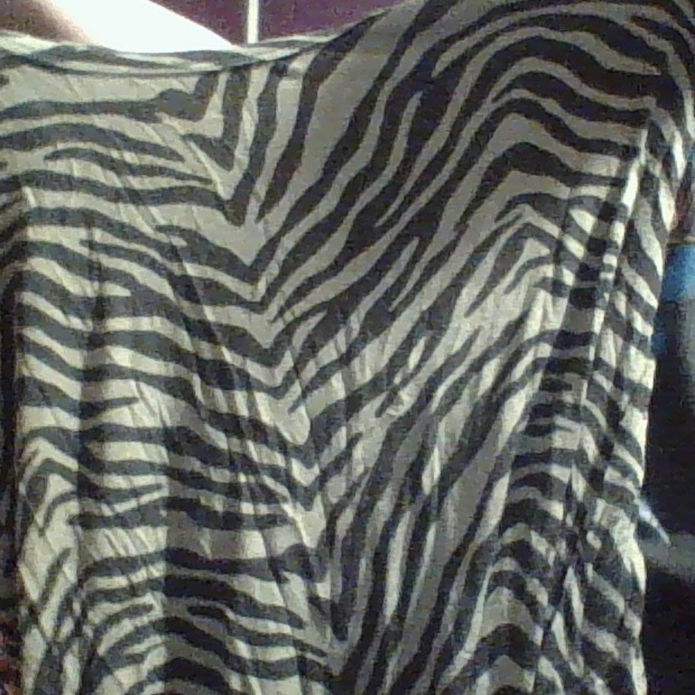 Green Zebra Print Shirt
